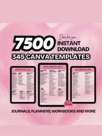 7500+ PLR MRR Canva Templates Bundle | 2025–2026 Printable Planners & Journals | DFY Digital Products