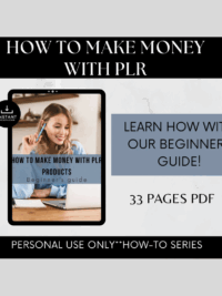 How to Make Money with PLR eBook - Beginner's Guide - Start Your PLR Business