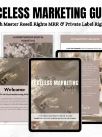 Faceless Digital Marketing Guide | Canva Template with PLR & MRR | DFY Lead Magnet